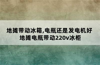 地摊带动冰箱,电瓶还是发电机好 地摊电瓶带动220v冰柜